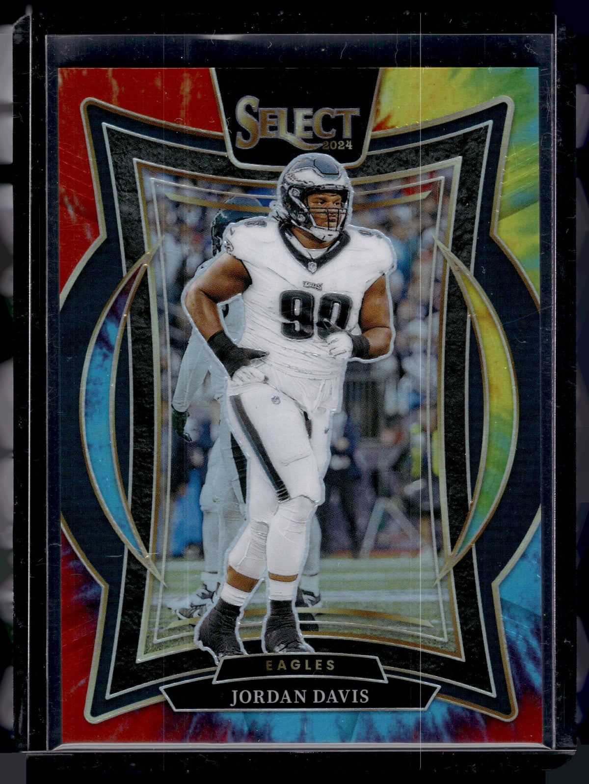HL-P02 2024 Panini Select Concourse Jordan Davis #72 Tie-Dye Prizm /25