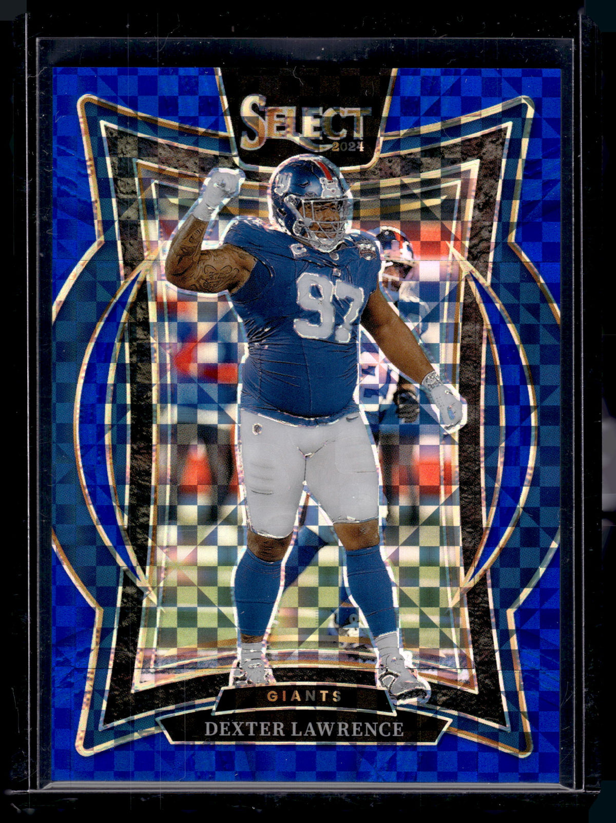 HL-P02 2024 Panini Select Concourse Dexter Lawrence #52 Blue Prizm /249