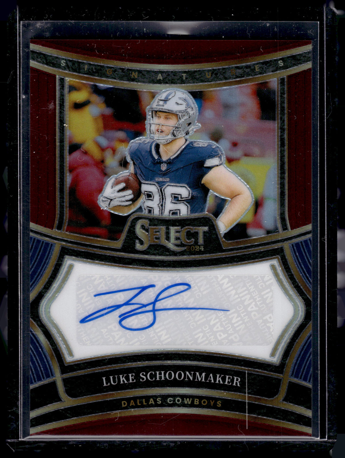 HL-P02 2024 Select Luke Schoonmaker Red Blue Prizm Auto /75 #SP-LSR