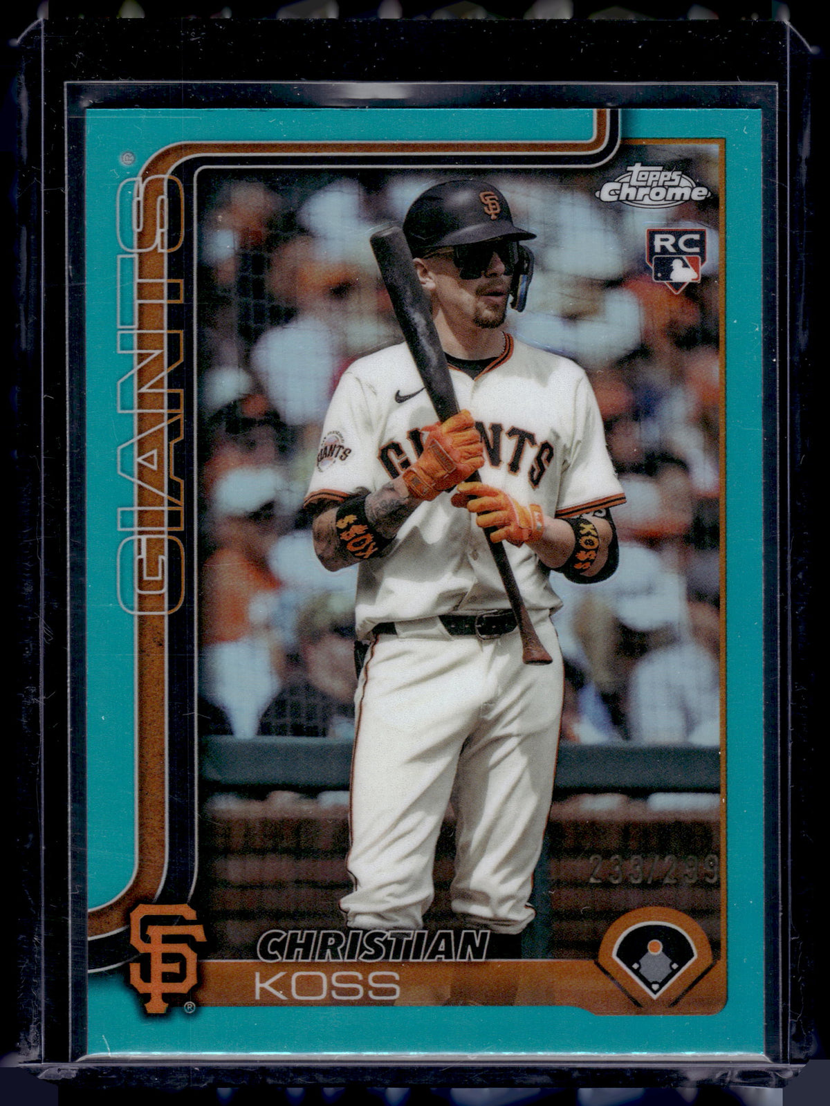 HL-P01 2025 Topps Chrome Update Christian Koss #USC26 Aqua /299 RC