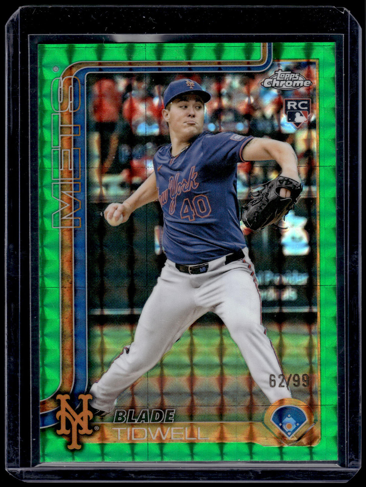 HL-P01 2025 Topps Chrome Blade Tidwell #USC14 Green Geometric Refractor /99 RC