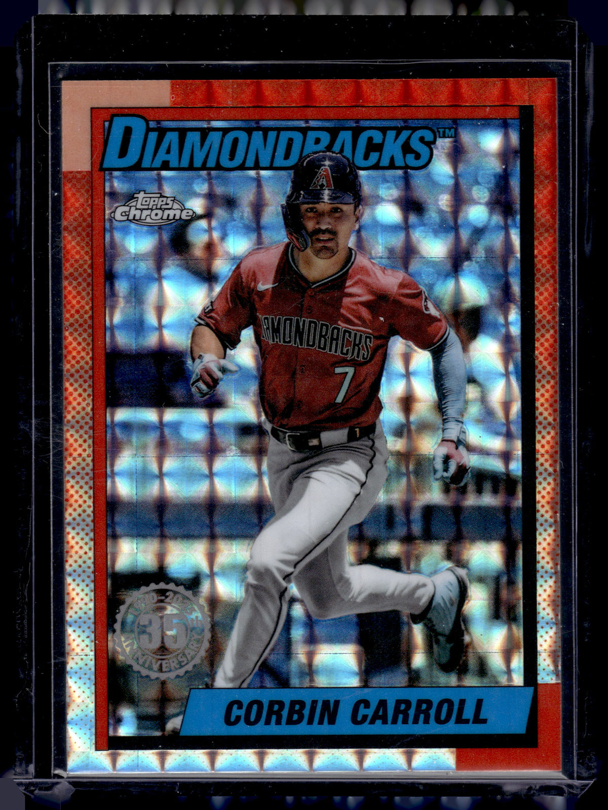 HL-P01 2025 Topps Chrome 1990 Corbin Carroll #90CU-12 Geometric Refractor
