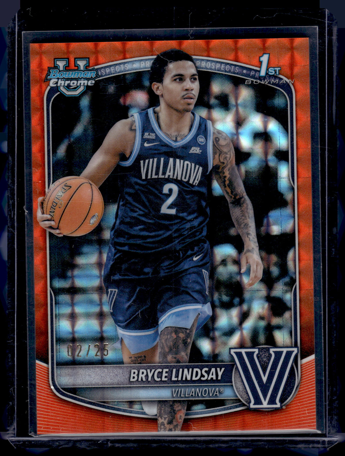 HL-P01 2025 Bowman Chrome Bryce Lindsay 1st Bowman Orange Geometric /25 #BCP-52