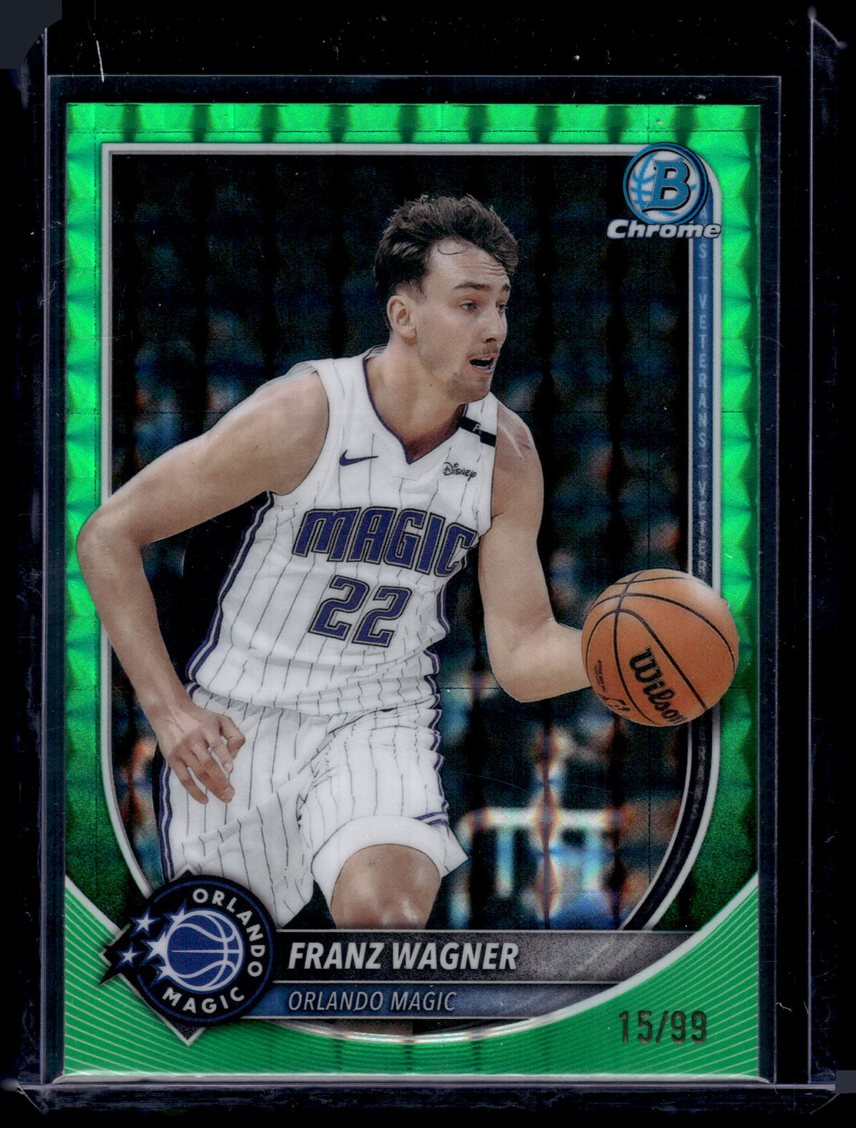 HL-P01 2025 Bowman Chrome U Franz Wagner Green Geometric Refractor /99 #BCV-95