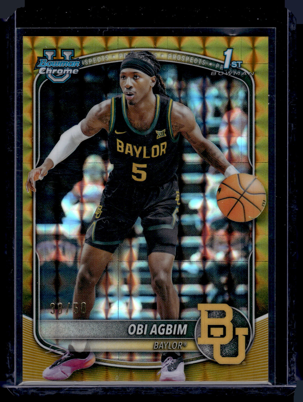 HL-P01 2025 Bowman Chrome U Obi Agbim 1st Bowman Gold Geometric /50 #BCP-9