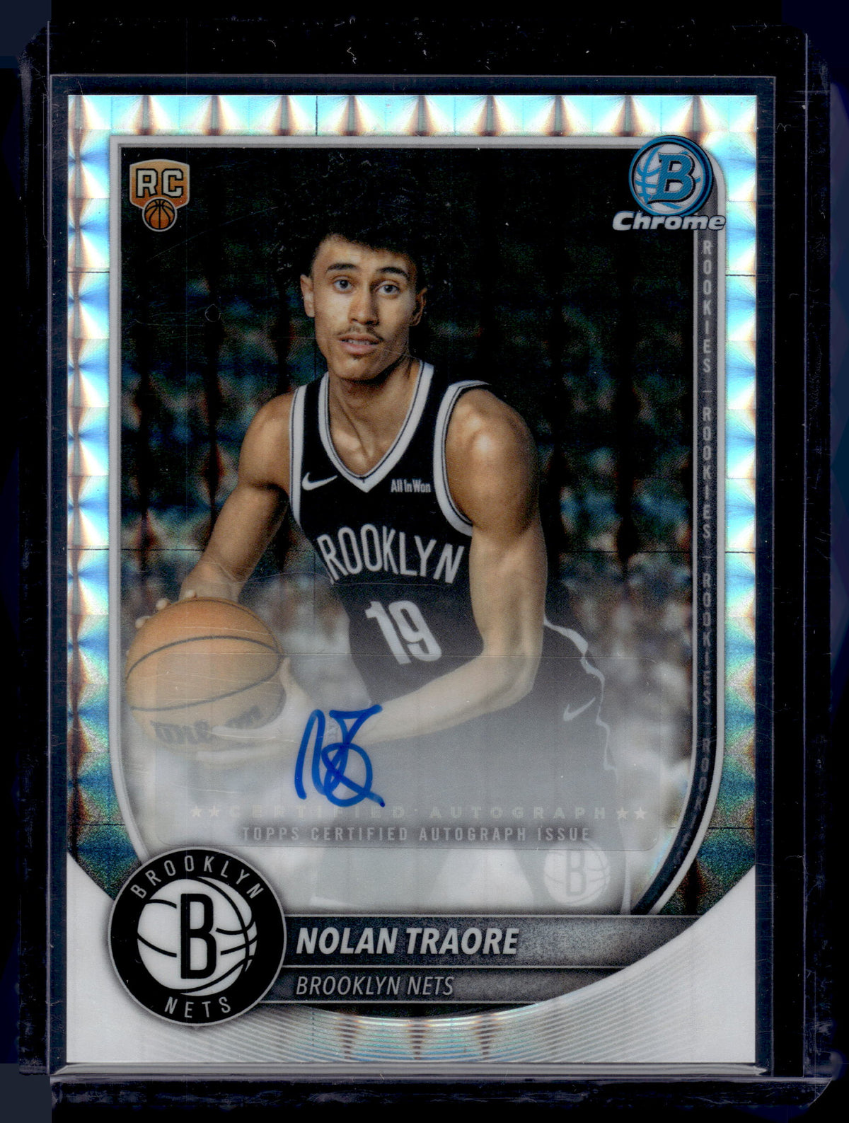 HL-P01 2025 Bowman Chrome Nolan Traore #BCA-NT Geometric Refractor Auto RC