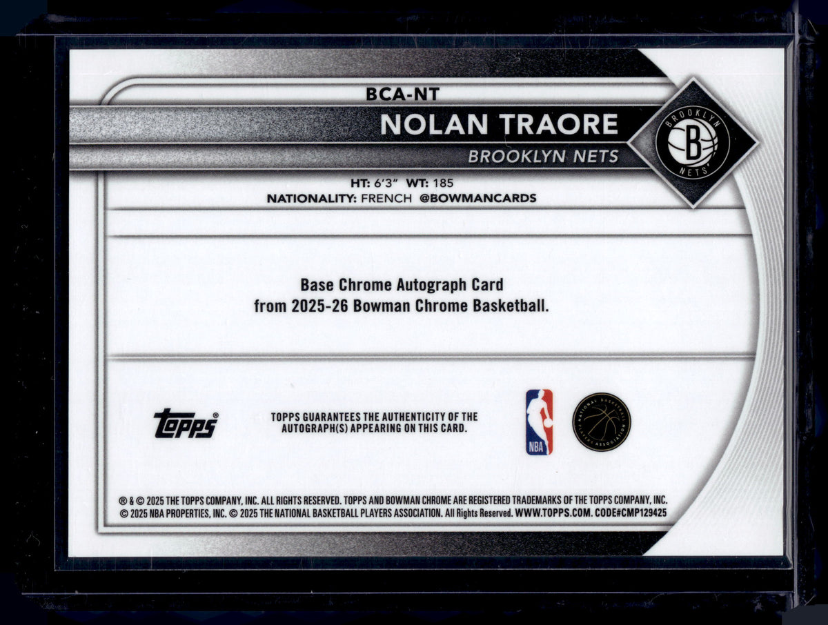 HL-P01 2025 Bowman Chrome Nolan Traore #BCA-NT Geometric Refractor Auto RC