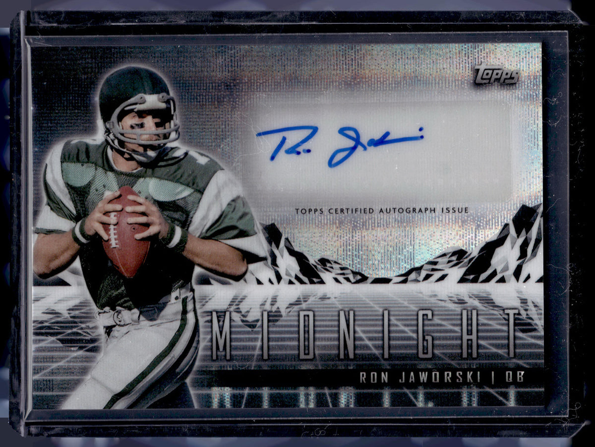 HL-P02 2024 Topps Midnight Ron Jaworski #HZS-RJ Moon Beam Horizon Signature