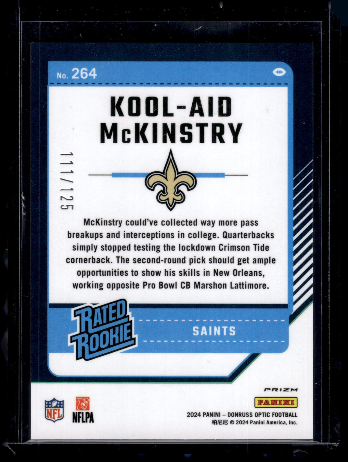 HL-P02 2024 Panini Donruss Optic Prizm Kool-Aid McKinstry #264 Red /125