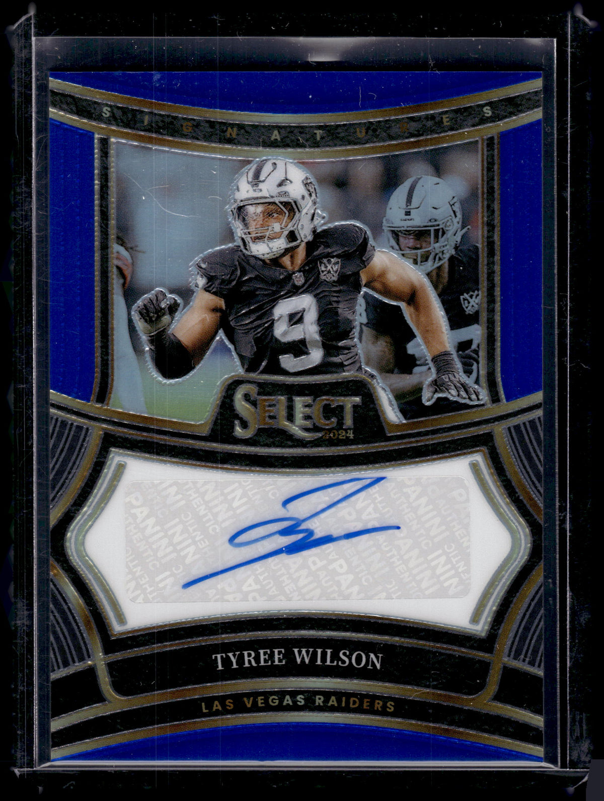 HL-P02 2024 Panini Select Prizm Signatures Tyree Wilson #SP-TWN Blue /149