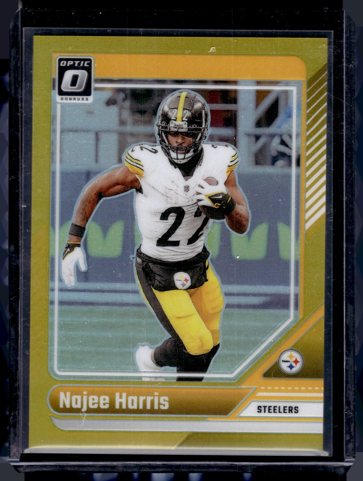 HL-P02 2024 Panini Donruss Optic Football Najee Harris #165 Gold Prizm /10
