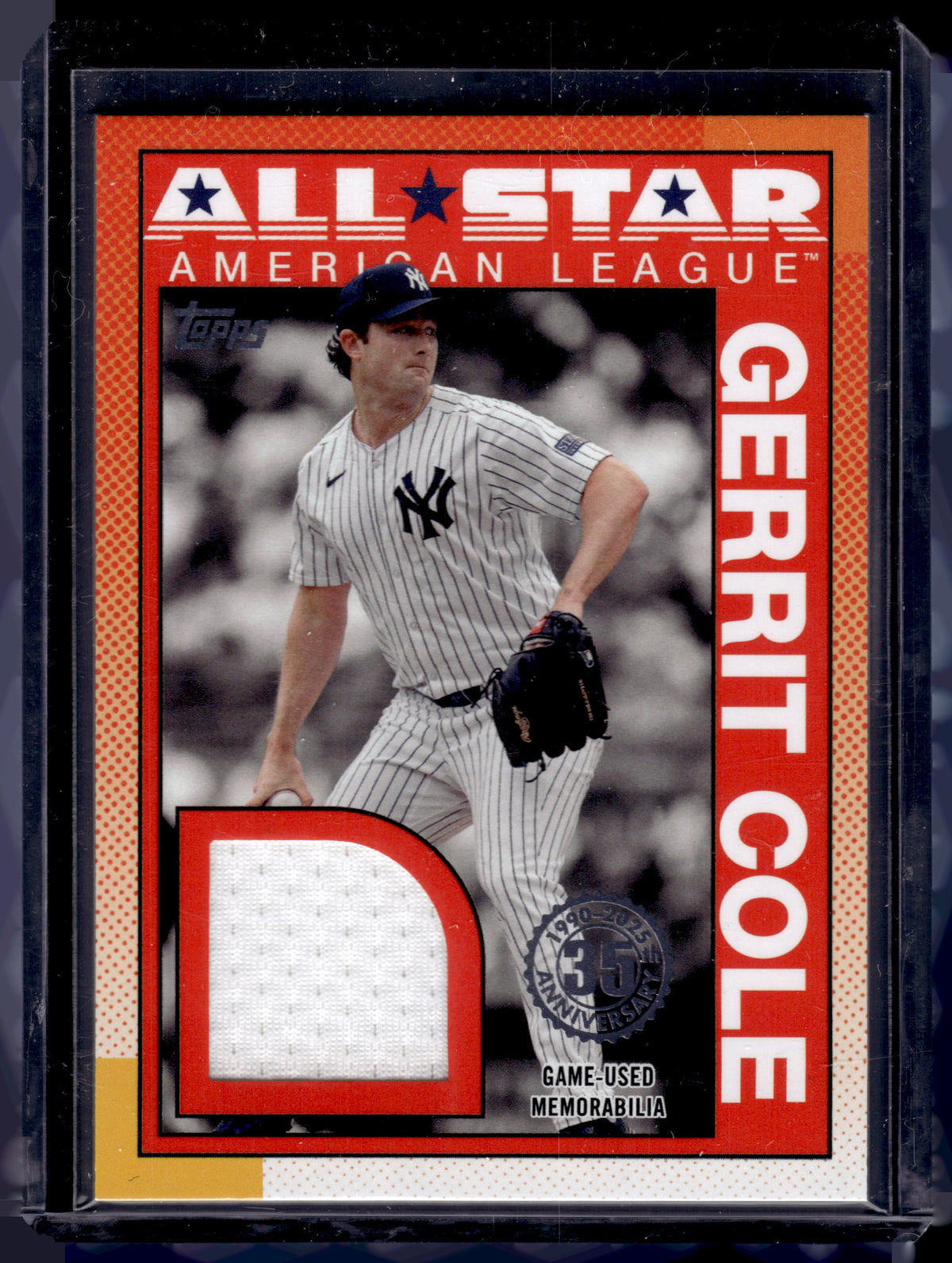 HL-P02 2025 Topps 1990 Topps Baseball All-Stars Relic Gerrit Cole #90ASR-GC
