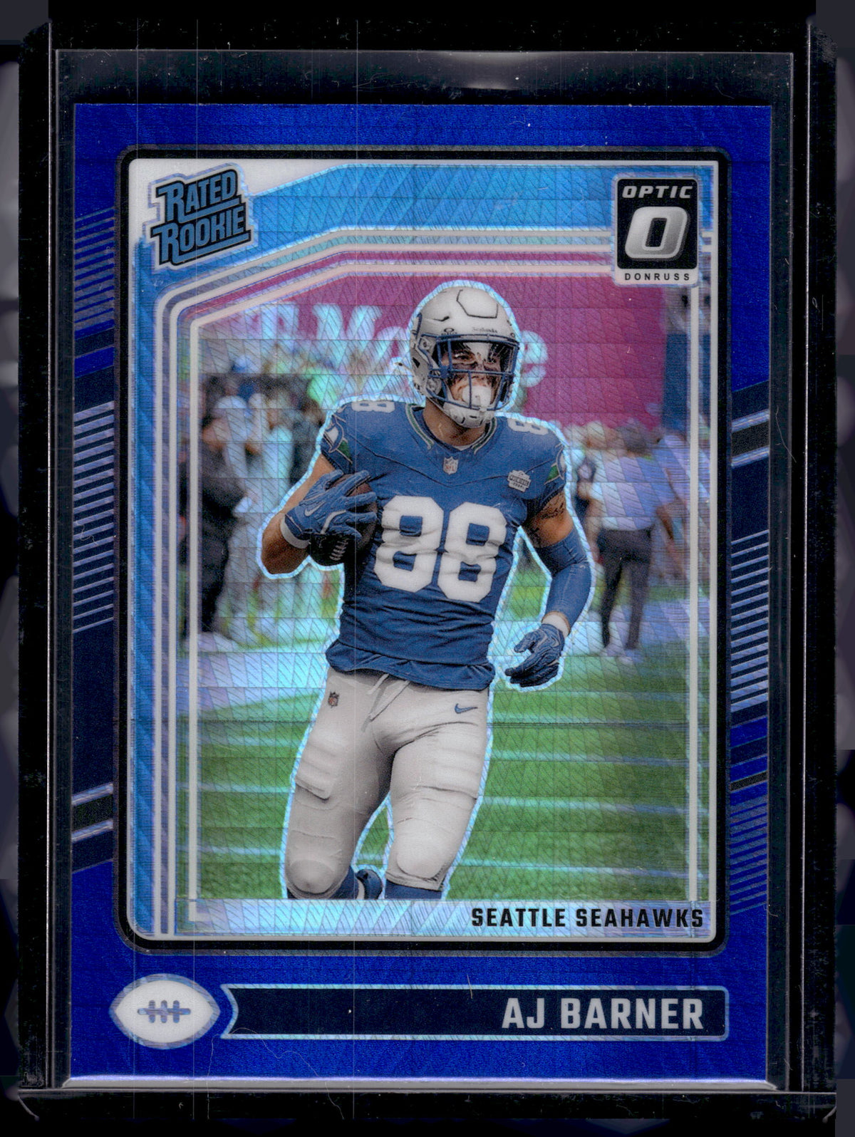 HL-P02 2024 Panini Donruss Optic AJ Barner #204 Blue Hyper Prizm Rated Rookie