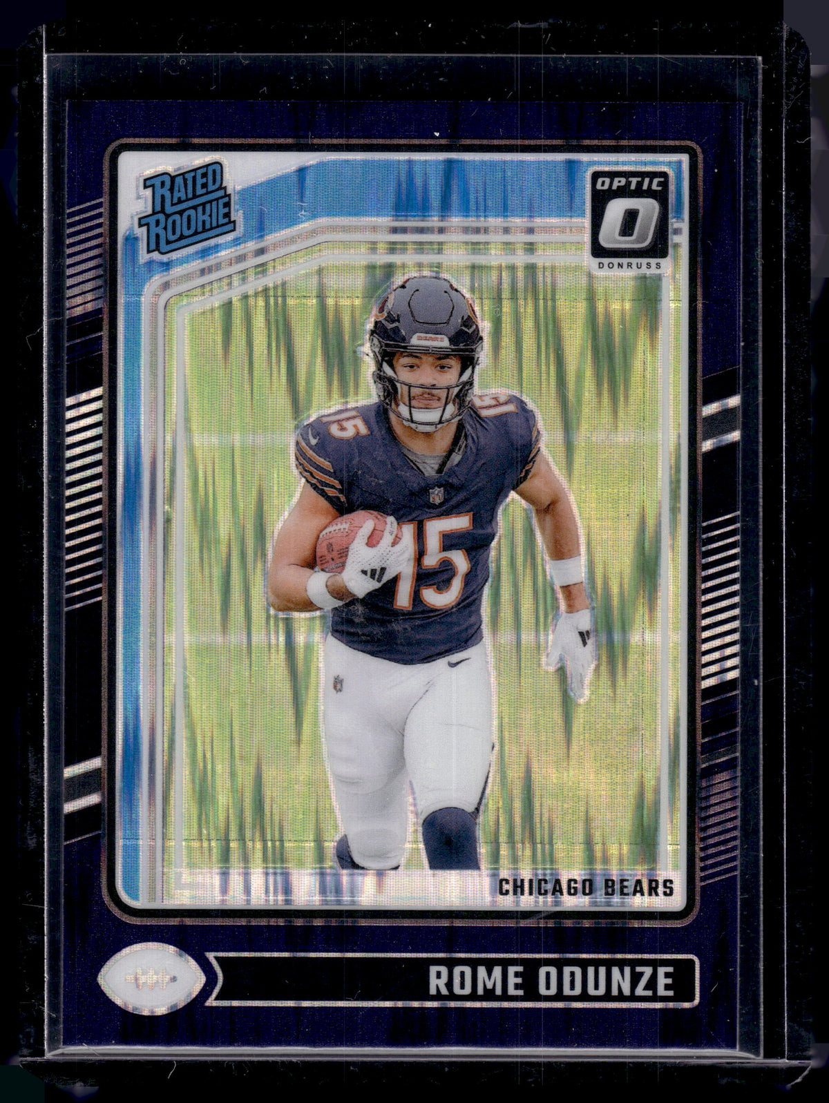 HL-P02 2024 Donruss Optic Rome Odunze #286 Purple Shock Prizm Rated Rookie