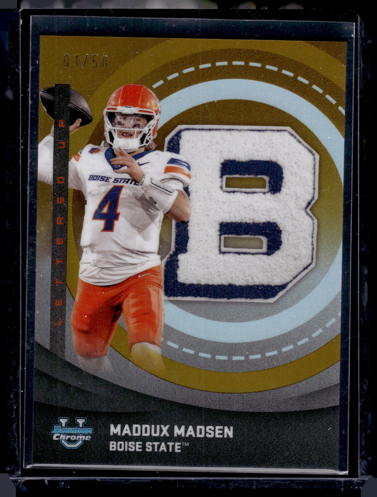 HL-P01 2025 Topps Bowman Chrome U Lettered Up Maddux Madsen #LU-24 Gold /50