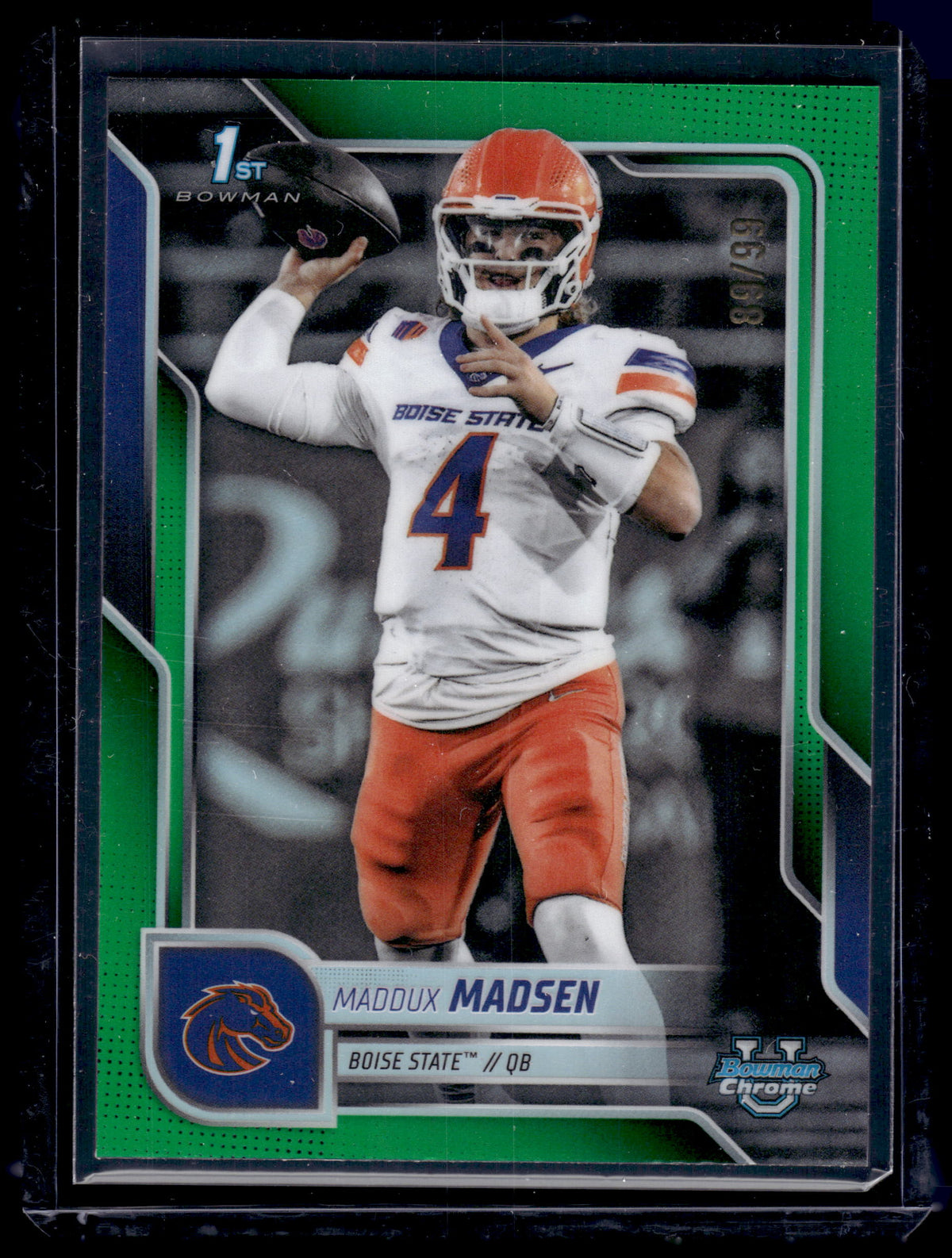 HL-P01 2025 Bowman Chrome University Maddux Madsen #24 Green Refractor /99 1st