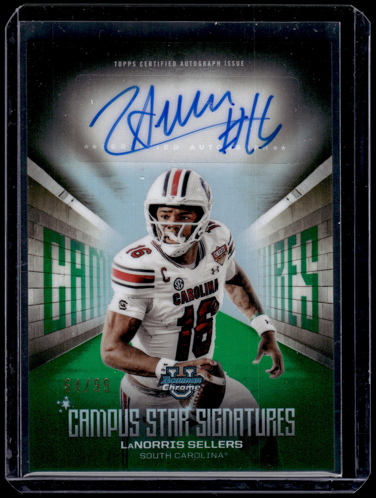 HL-P01 2025 Bowman U Chrome Campus Star LaNorris Sellers #CSS-LS Green /99