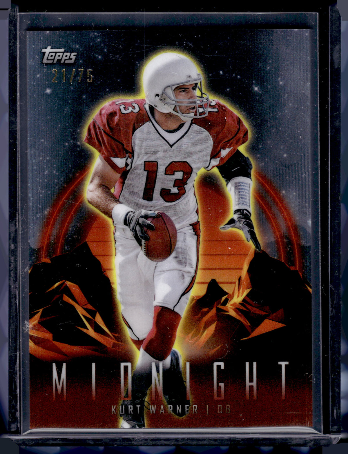 HL-P02 2024 Topps Midnight Kurt Warner #3 Orange Refractor /75