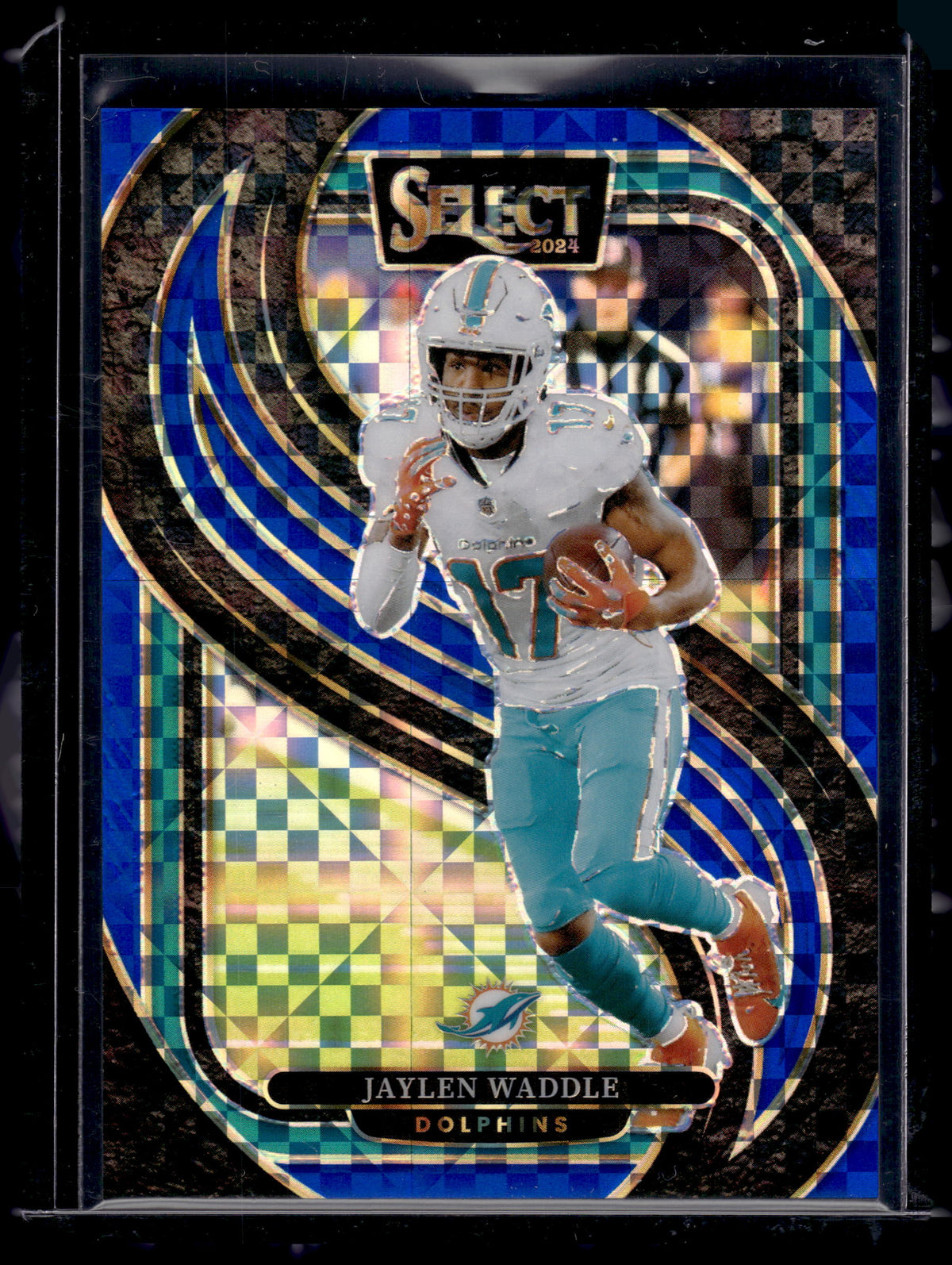 HL-P02 2024 Panini Select Prizm Premier Jaylen Waddle #168 Checkerboard /175