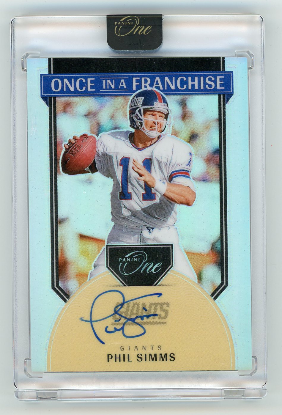 HL-P02 2025 Panini One Prizm Phil Simms #335 /99 Auto