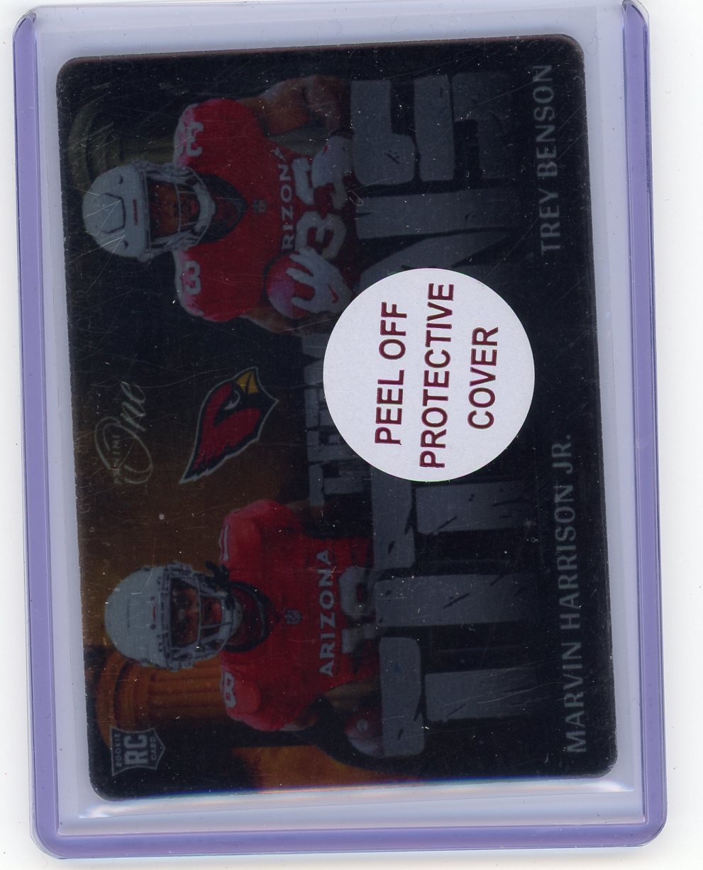 HL-P02 2024 Panini One Team Titans Marvin Harrison Jr. Trey Benson #TT-ARI RC