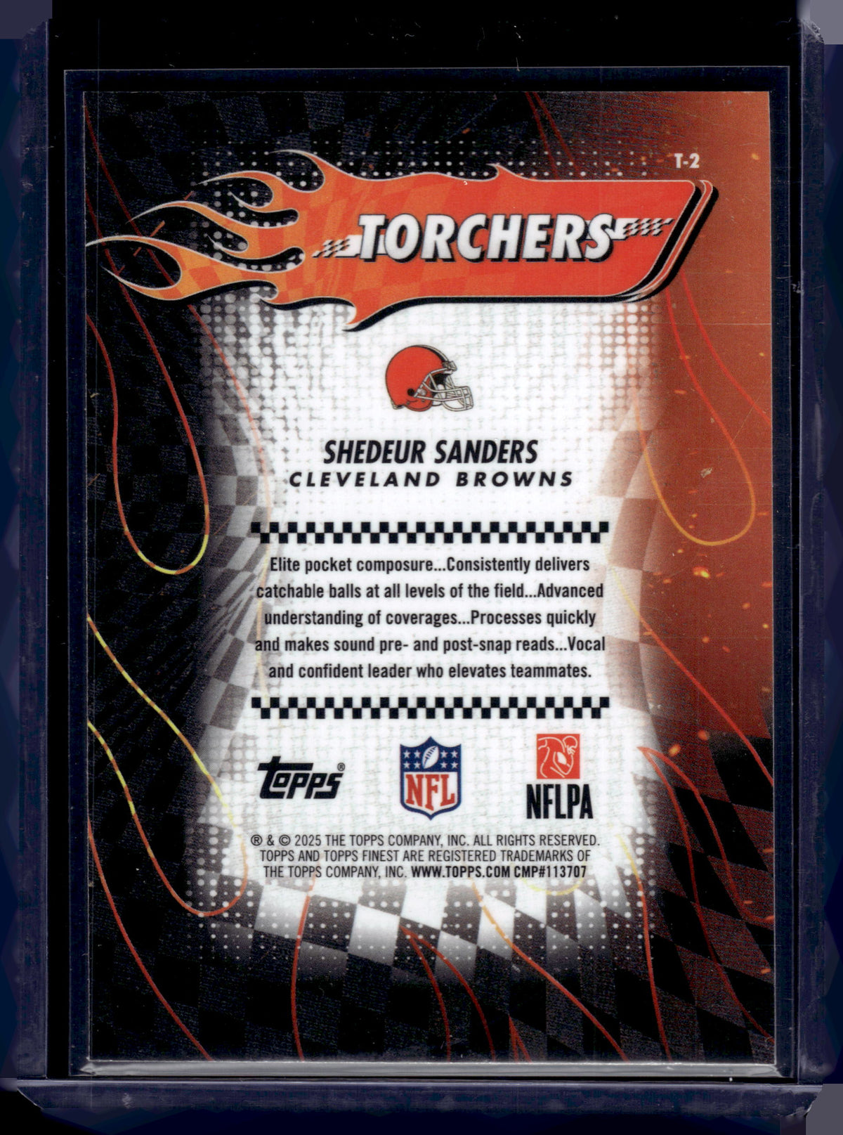 HL-INV 2025 Topps Finest Torchers Shedeur Sanders #T-2 RC