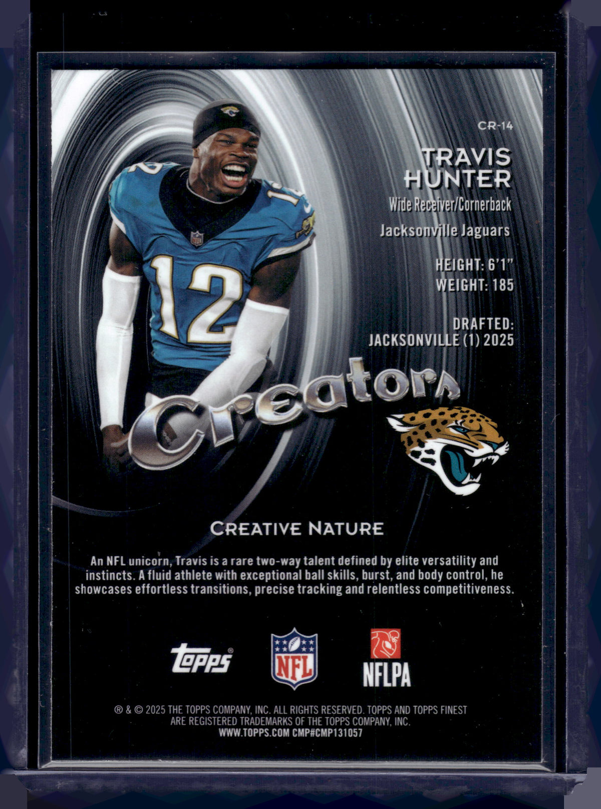 HL-INV 2025 Topps Finest Creators Travis Hunter #CR-14 RC