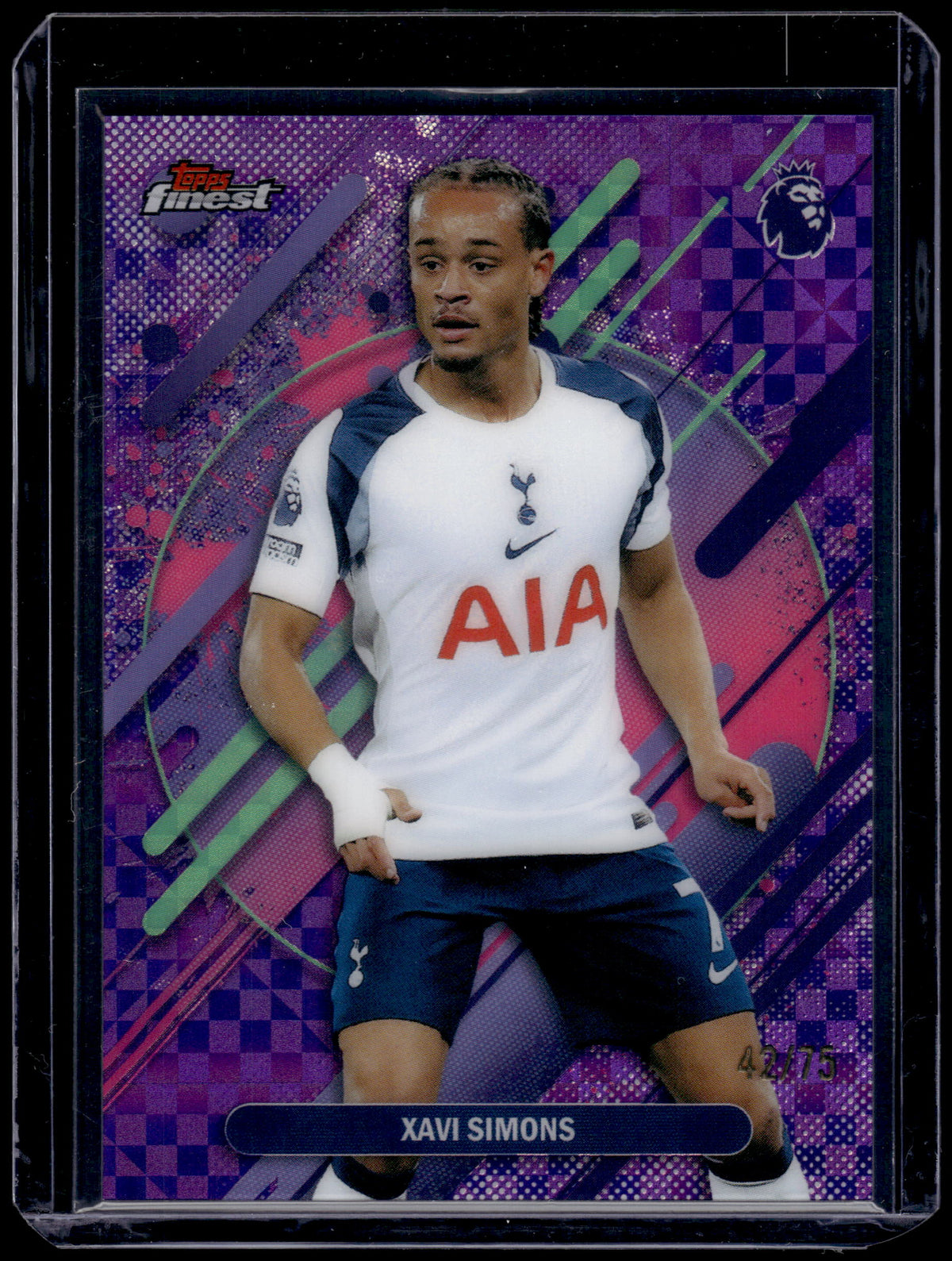HL-INV 2026 Topps Finest Xavi Simons #288 Purple Checkerboard /75