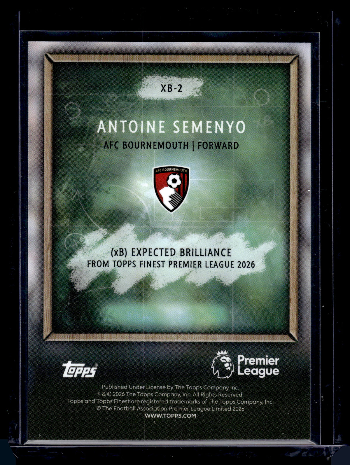 HL-INV 2026 Topps Finest EPL Expected Brilliance Antoine Semenyo #XB-2