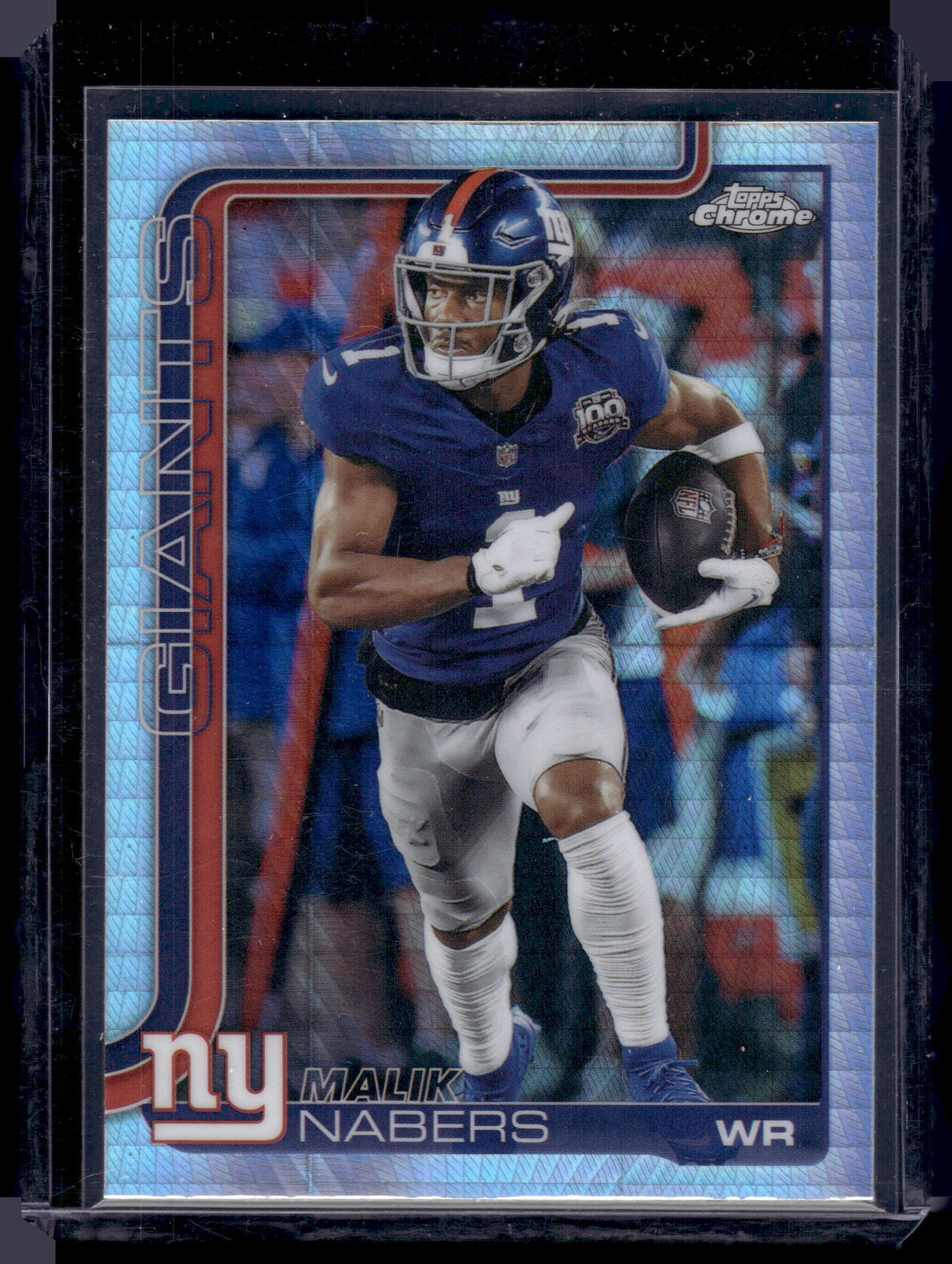 HL-INV 2025 Topps Chrome Malik Nabers #225 Prism Refractor