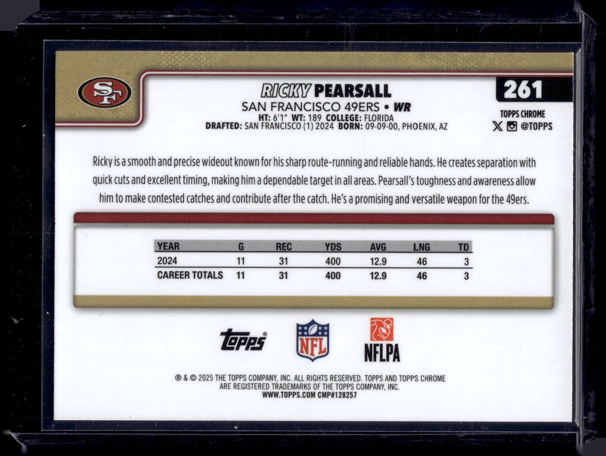 HL-INV 2025 Topps Chrome Ricky Pearsall #261 Prism Refractor