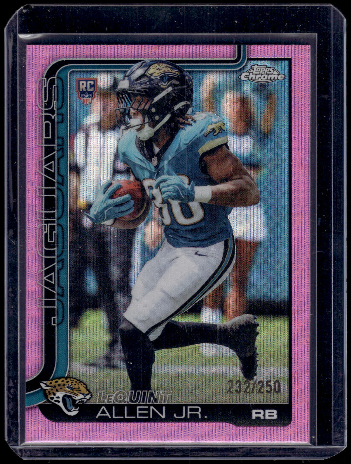 HL-INV 2025 Topps Chrome LeQuint Allen Jr. #384 Pink Wave Refractor /250 RC