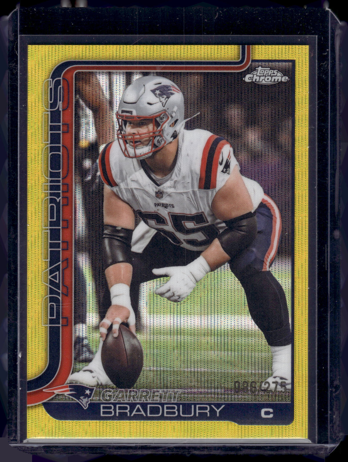 HL-INV 2025 Topps Chrome Garrett Bradbury #212 Yellow Wave Refractor /275