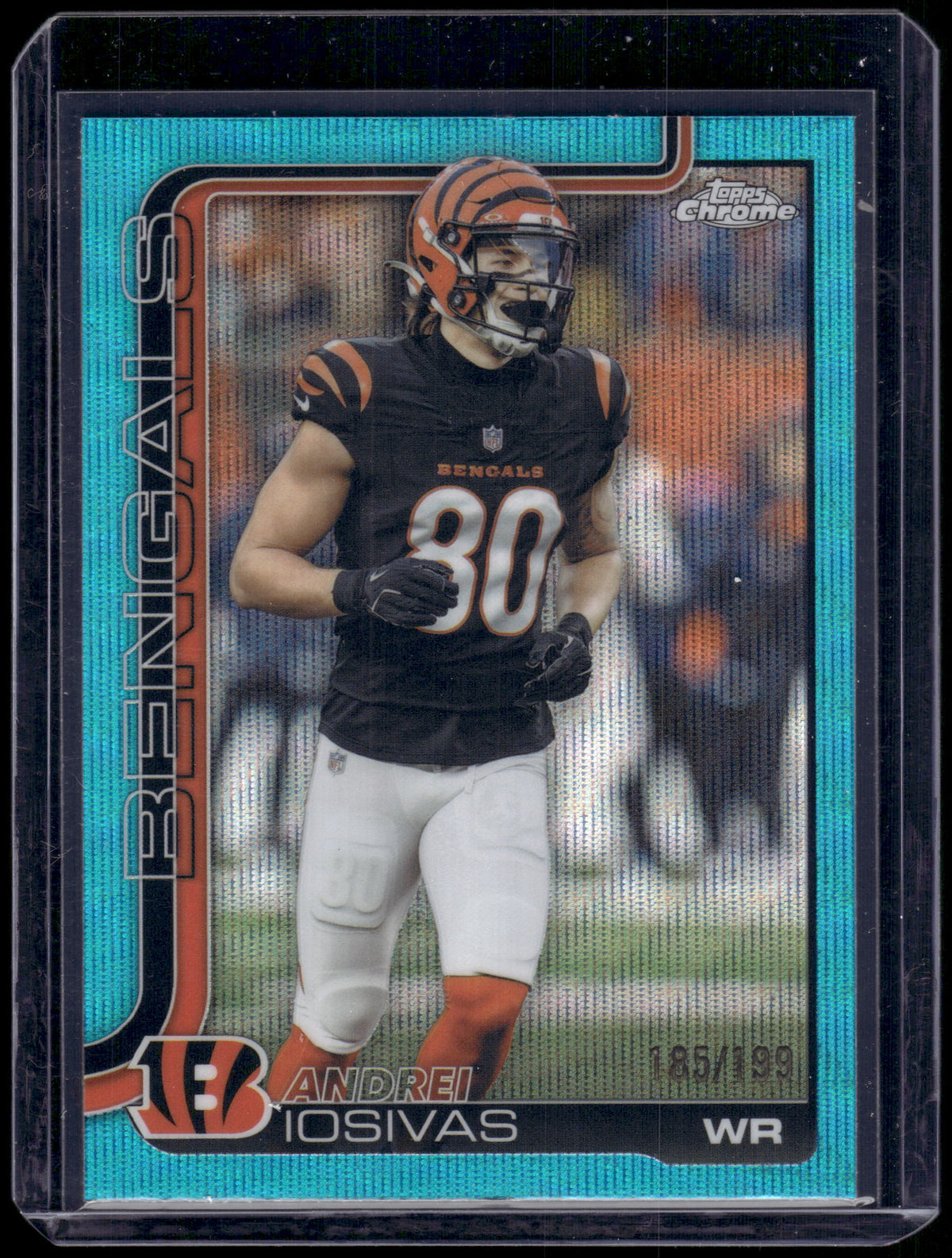 HL-INV 2025 Topps Chrome Andrei Iosivas #60 Aqua Wave Refractor /199