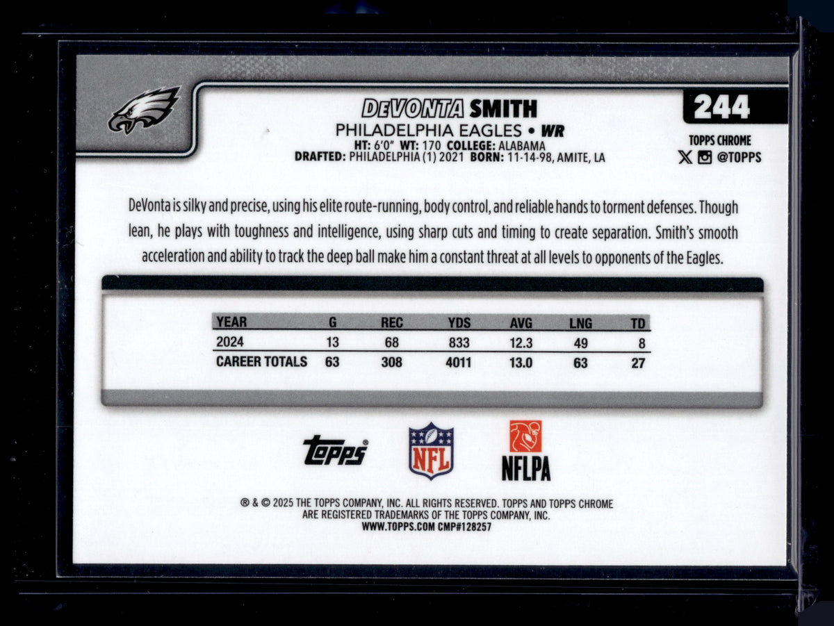 HL-INV 2025 Topps Chrome DeVonta Smith #244 Prism Refractor