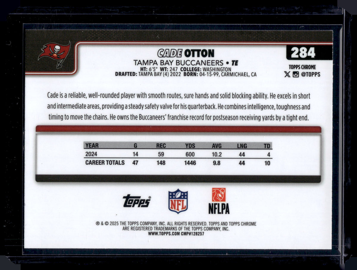 HL-INV 2025 Topps Chrome Cade Otton #284 Prism