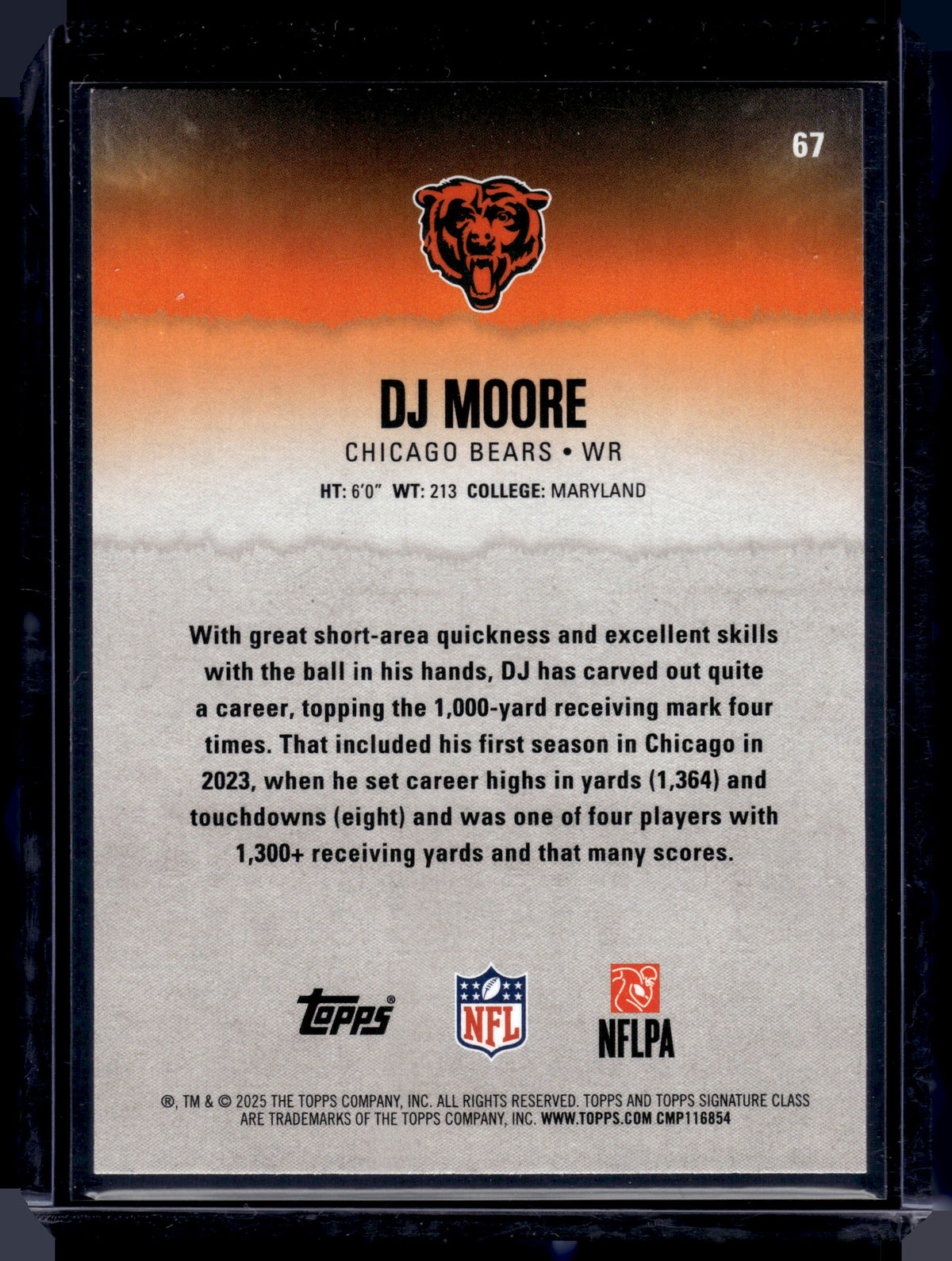 HL-INV 2025 Topps Composite DJ Moore #67 Pink /250