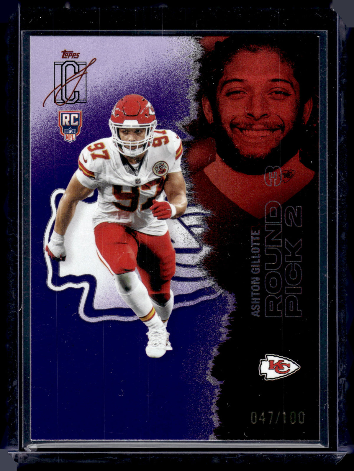 HL-INV 2025 Topps Signature Class Ashton Gillotte #197 Purple /100 RC