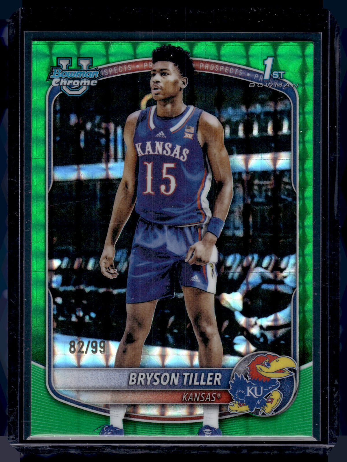 HL-INV 2025 Bowman Chrome U Bryson Tiller #BCP-8 Green Geometric /99 1st
