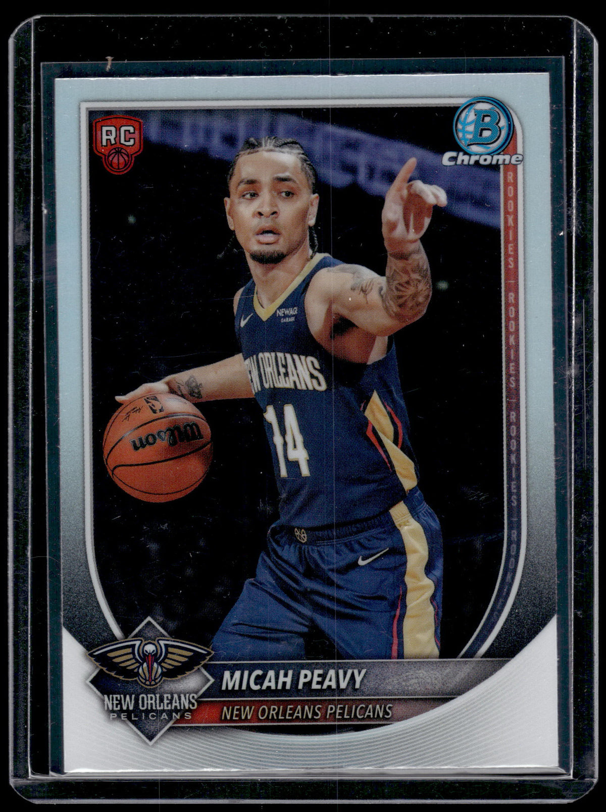 HL-INV 2025-26 Topps Bowman Chrome Micah Peavy #BRR-41 Refractor RC