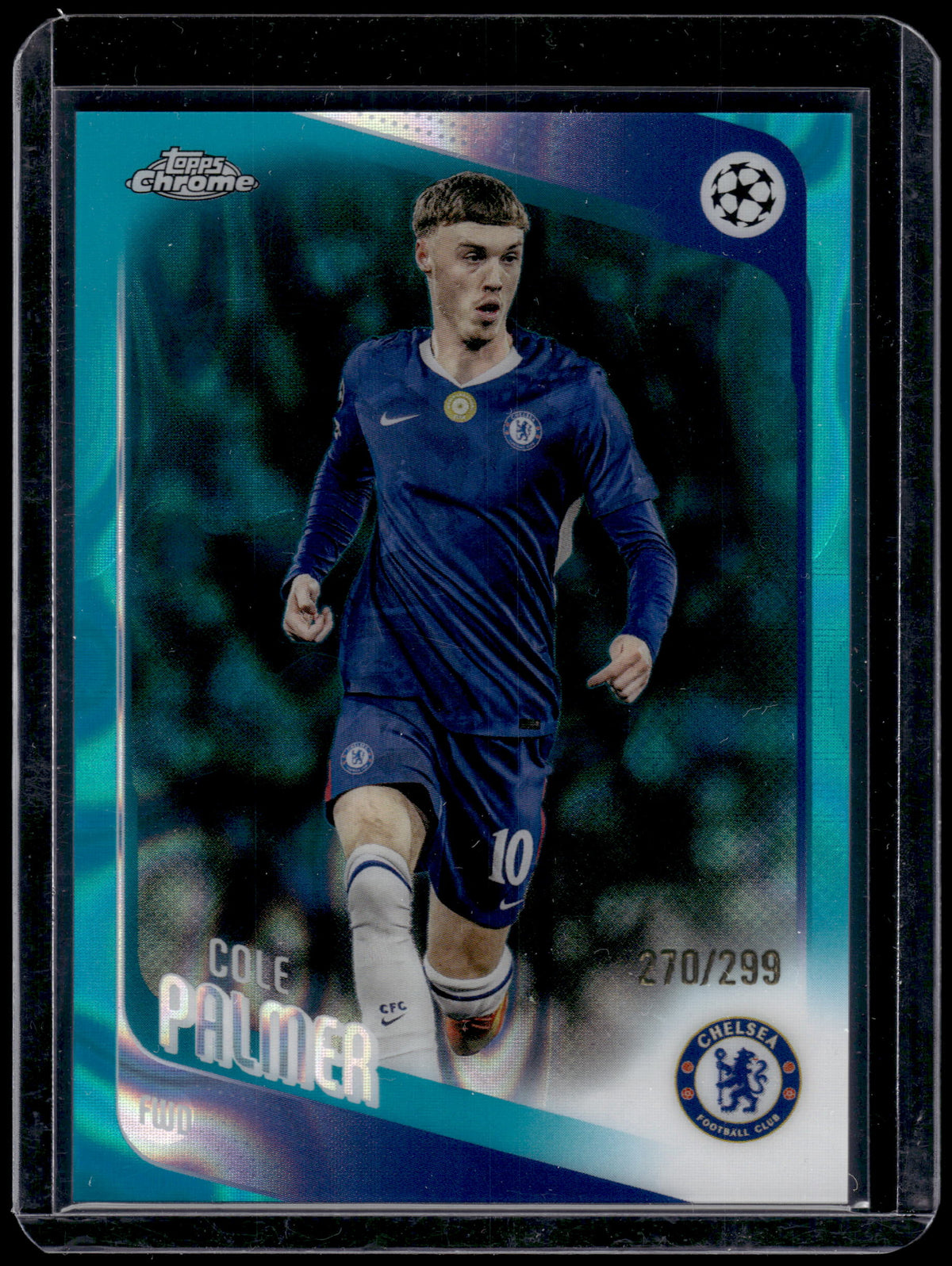 HL-INV 2026 Topps Chrome UEFA Club Competitions Cole Palmer #118 Aqua Lava /299