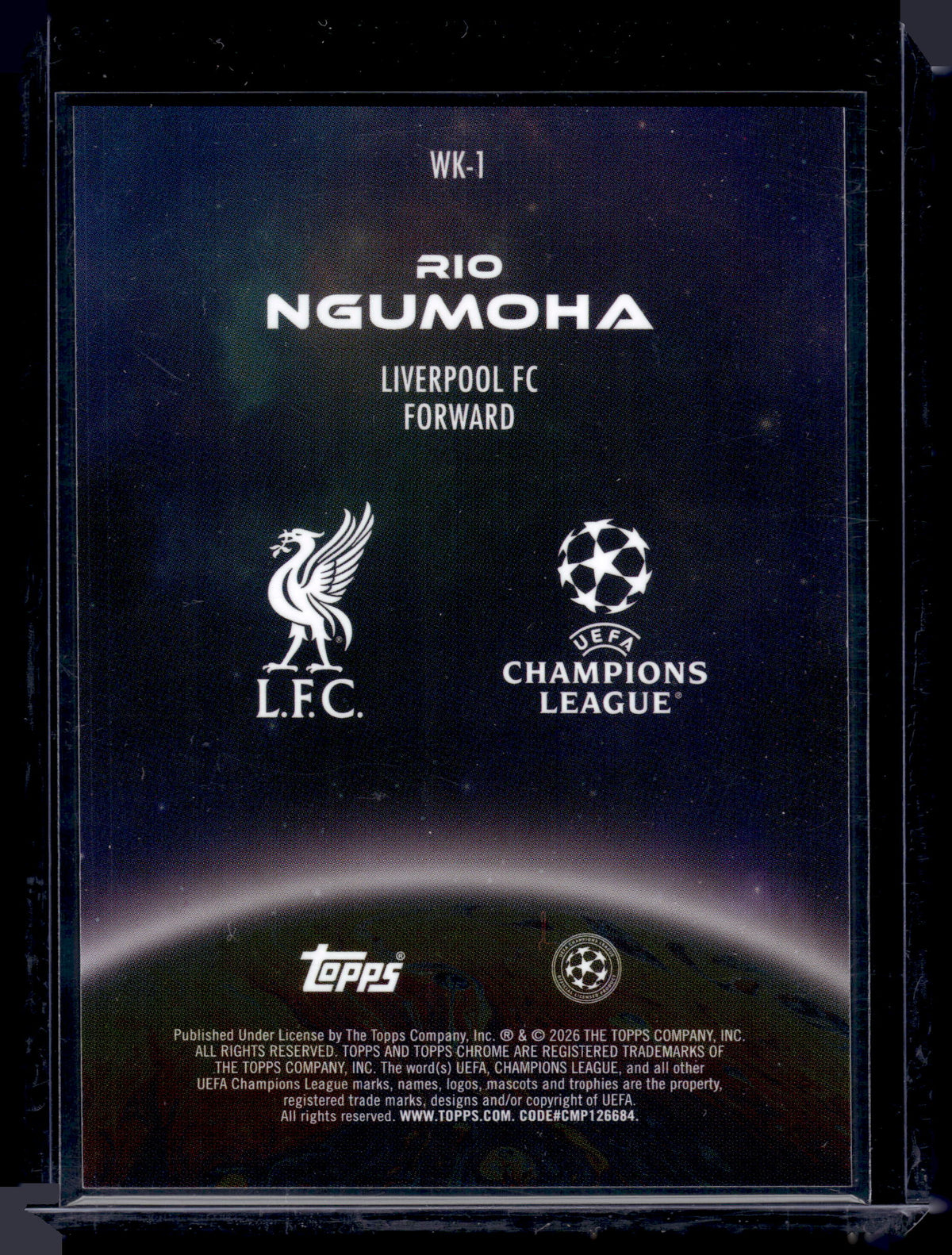 HL-INV 2026 Topps Chrome Wonderkids Rio Ngumoha #WK-1 RC