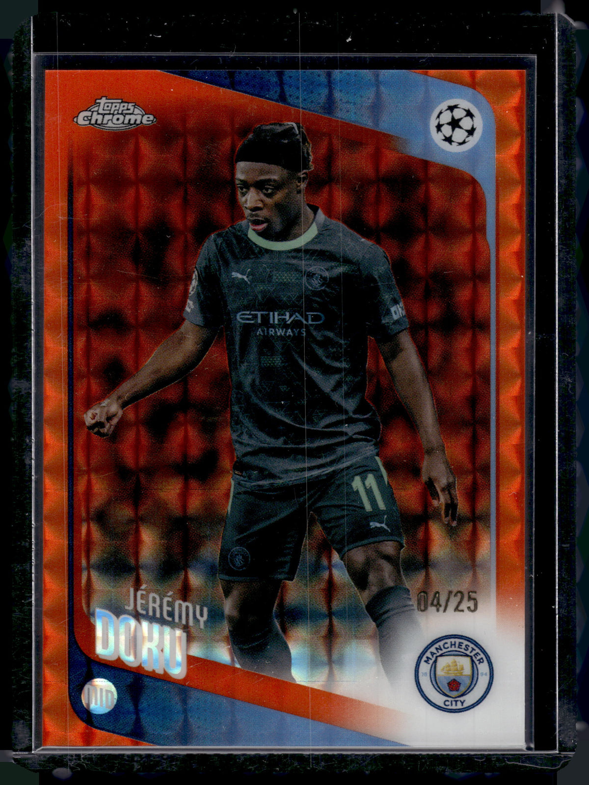 HL-INV 2026 Topps Chrome Jérémy Doku #47 Orange Geometric /25