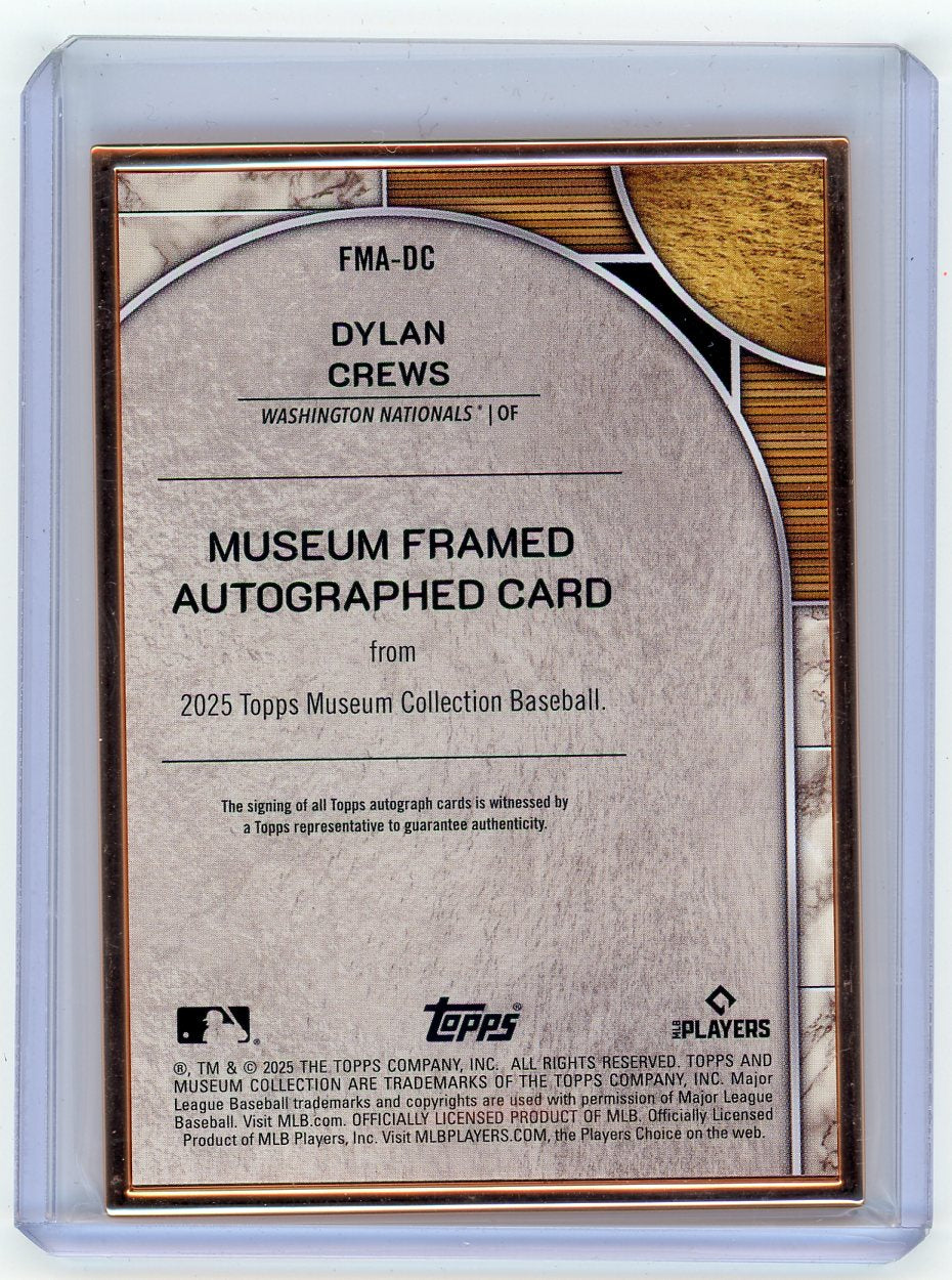 HL-P01 2025 Topps Museum Collection Dylan Crews #FMA-DC /35 Auto RC