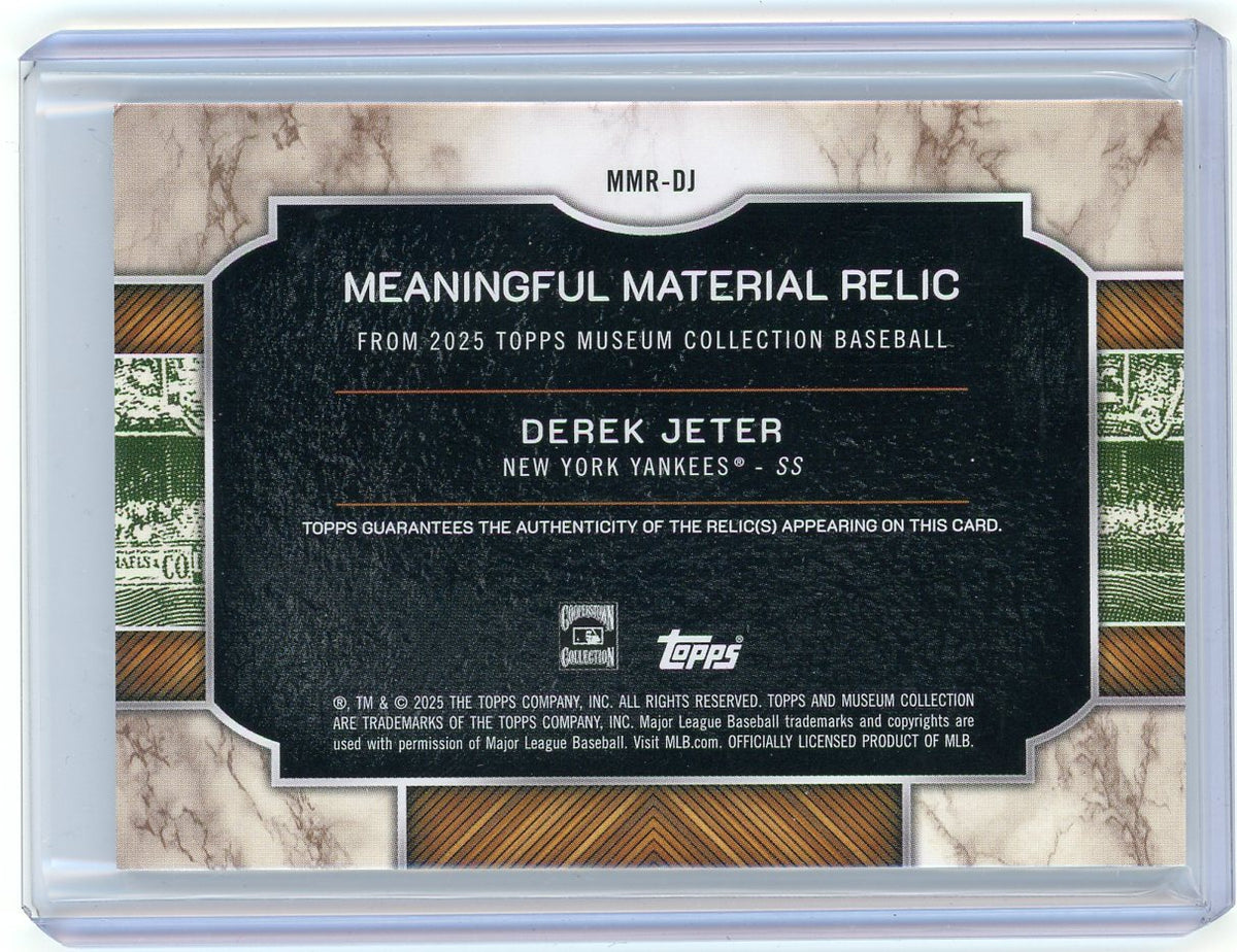 HL-P01 2025 Topps Museum Meaningful Materials Derek Jeter #MMR-DJ Sapphire /35