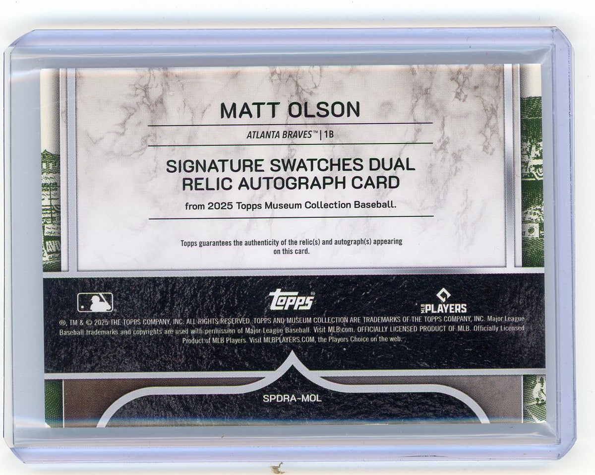 HL-P01 2025 Topps Museum Collection Matt Olson #SPDRA-MOL Bronze /99 Auto