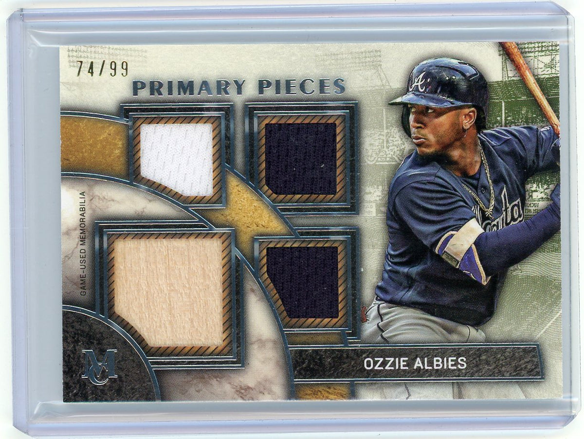 HL-P01 2025 Topps Museum Primary Pieces Ozzie Albies #SPPQ-OA /99 Quad Relic