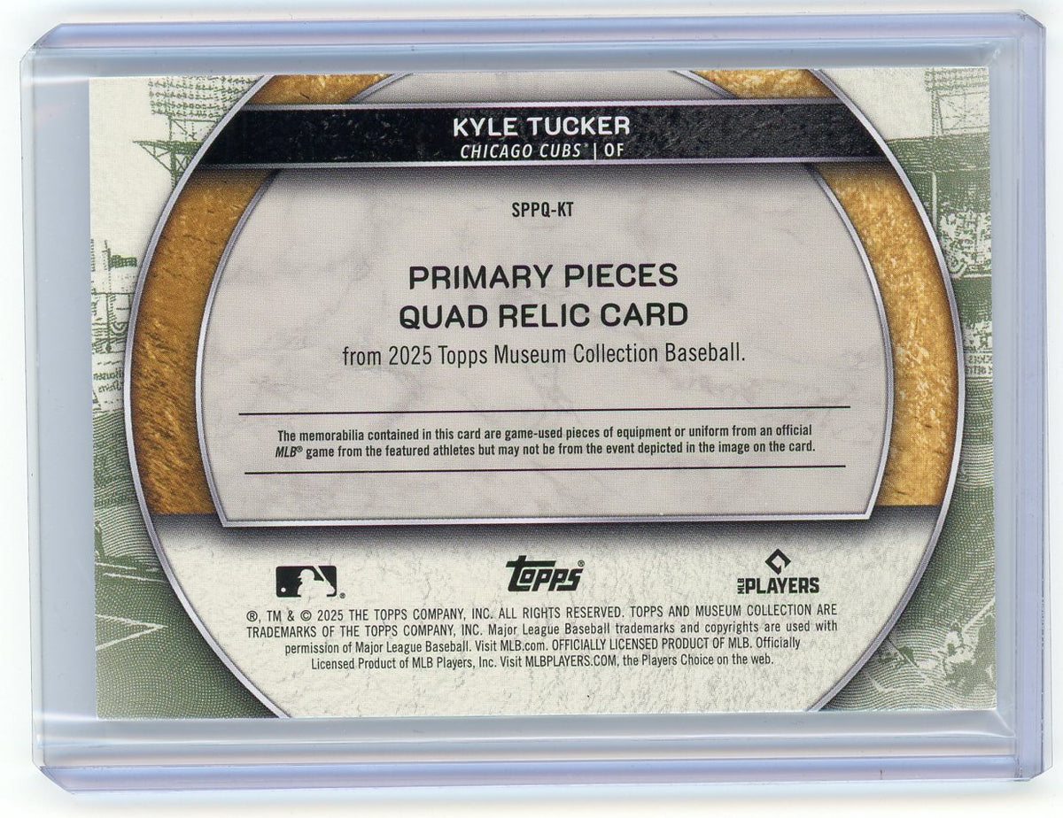 HL-P01 2025 Museum Kyle Tucker Primary Pieces Quad Relic Sapphire /20 #SPPQ-KT