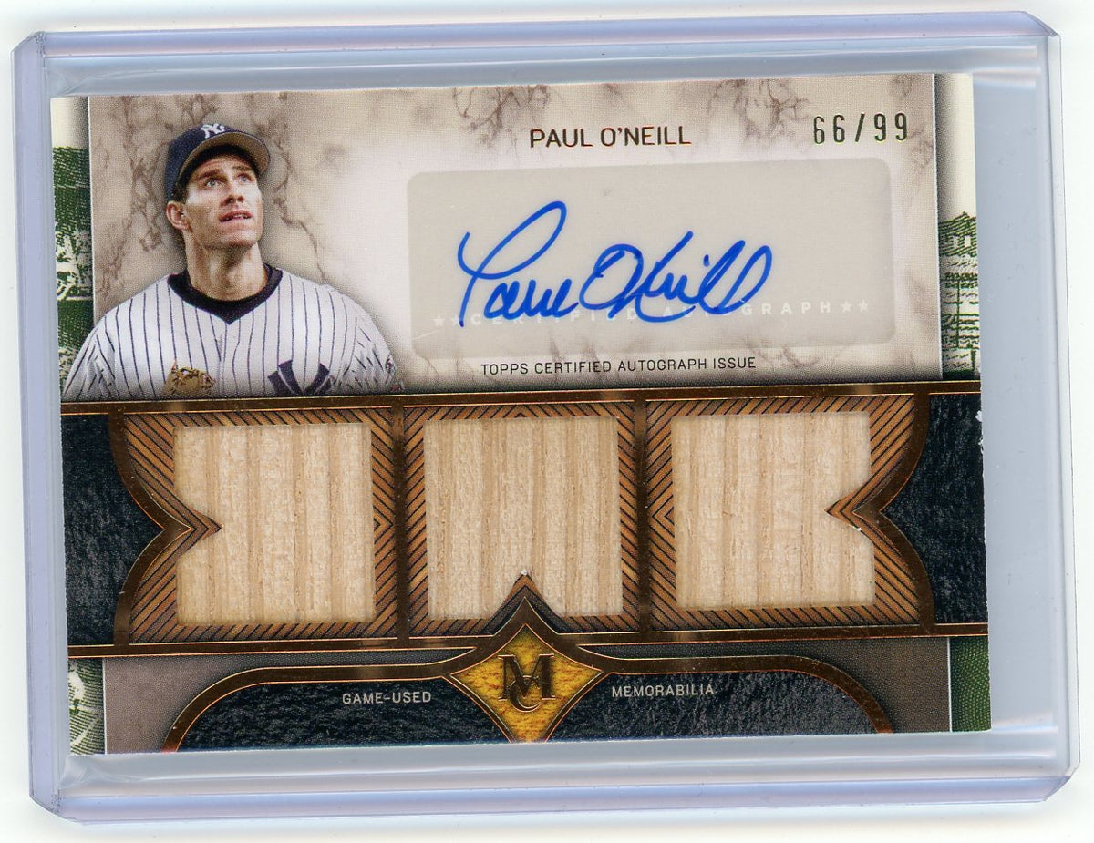 HL-P01 2025 Topps Museum Collection Triple Relic Paul O'Neill #SPTRA-PO /99 Auto