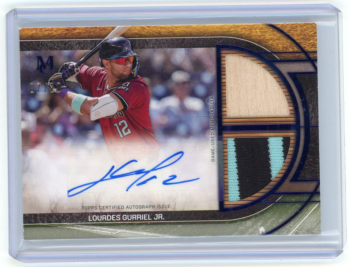 HL-P01 2025 Topps Museum Dual Relic Lourdes Gurriel Jr. #SPDRA-LG /20 Auto